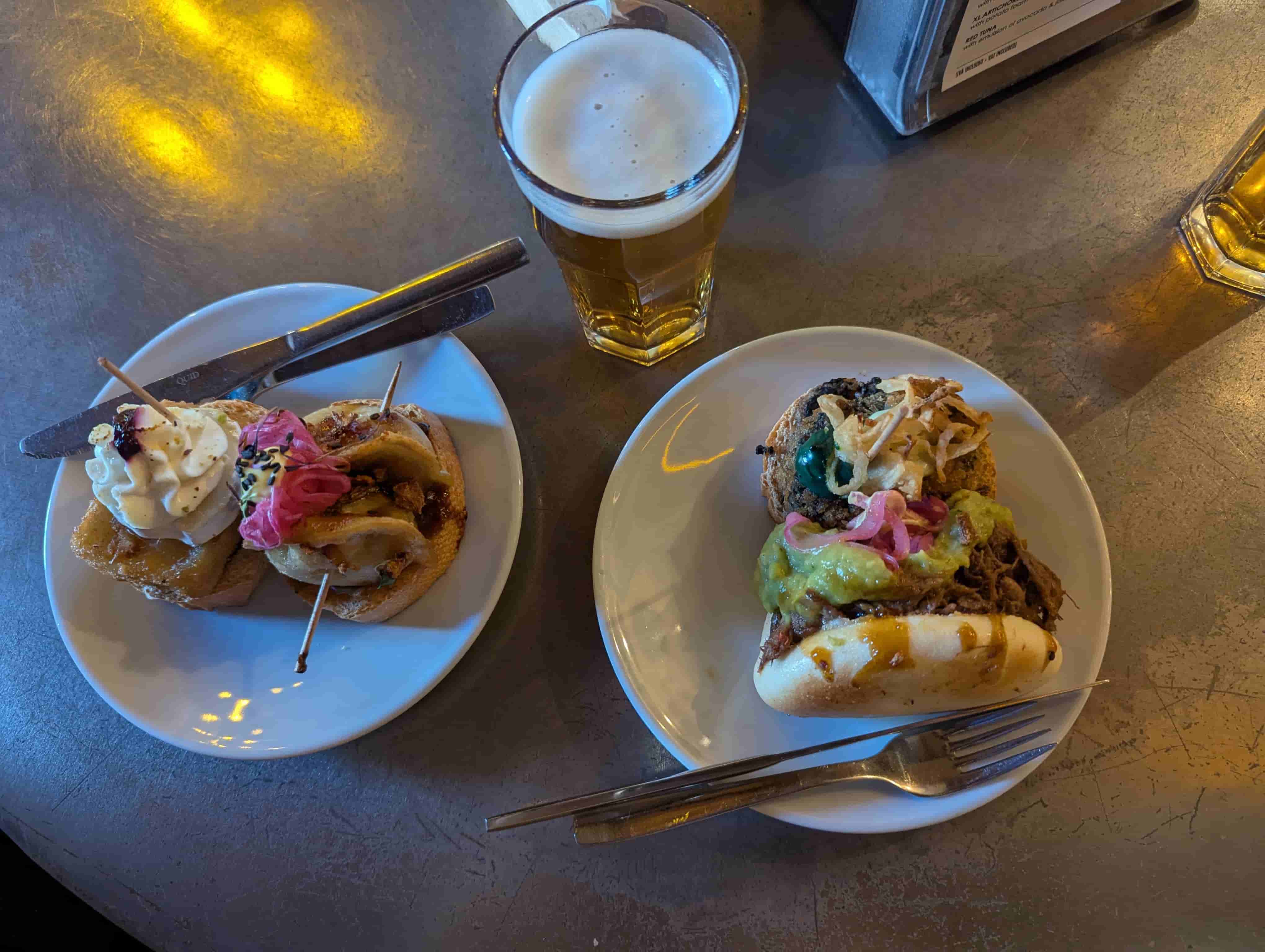 Another pairing of pinxtos.